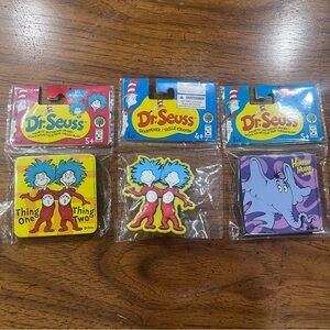 Dr. Seuss Thing 1 & 2 Rubber Magnets and Pencil Sharpener